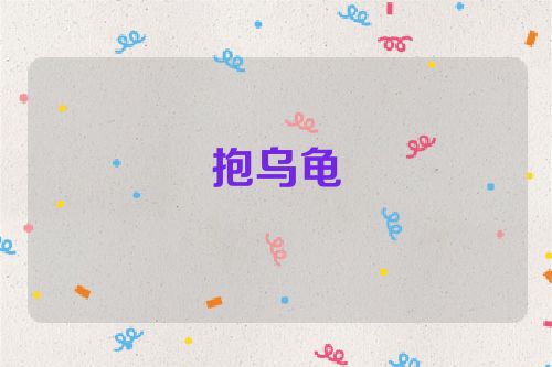 抱乌龟
