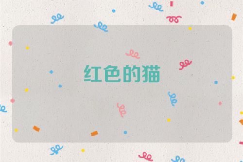 红色的猫