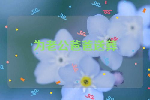 为老公爸爸送葬