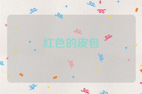 红色的皮包