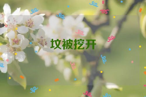 坟被挖开