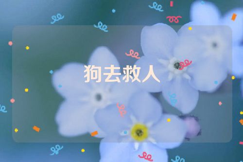 狗去救人