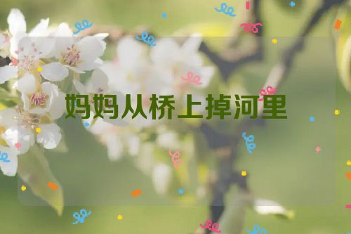妈妈从桥上掉河里