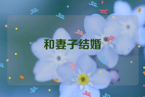 和妻子结婚