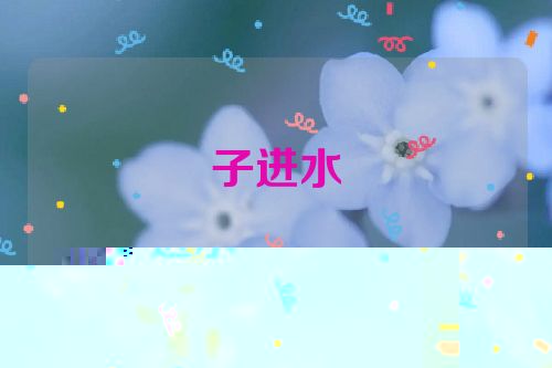 子进水