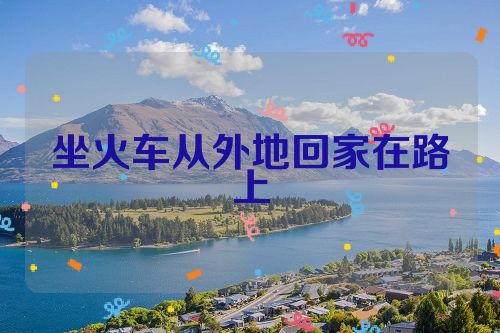 坐火车从外地回家在路上