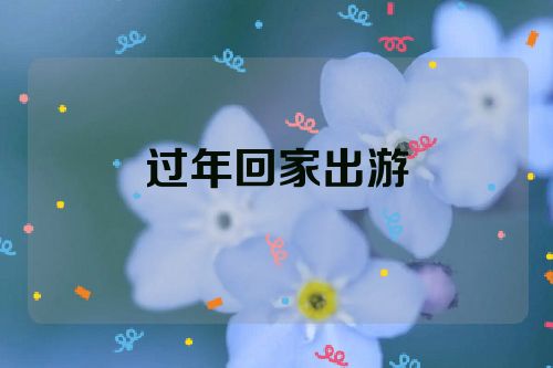 过年回家出游