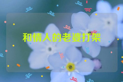 和情人的老婆打架
