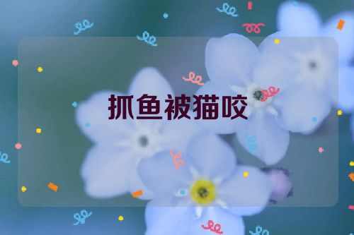 抓鱼被猫咬