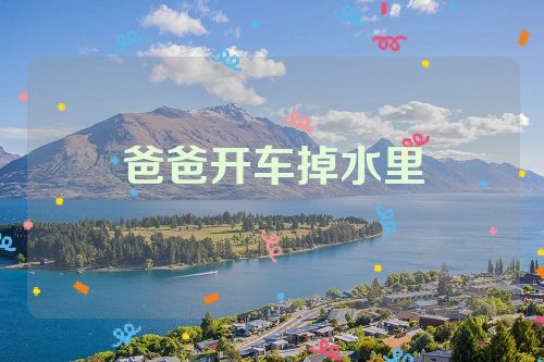 爸爸开车掉水里
