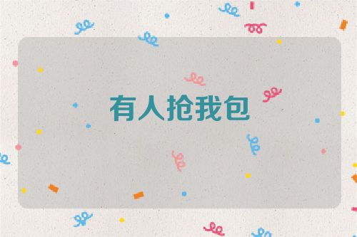 有人抢我包