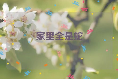 家里全是蛇