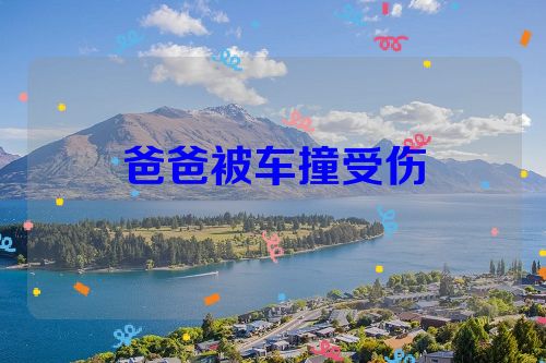 爸爸被车撞受伤