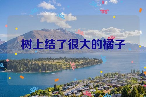 树上结了很大的橘子