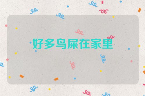 好多鸟屎在家里