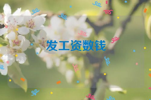 发工资数钱