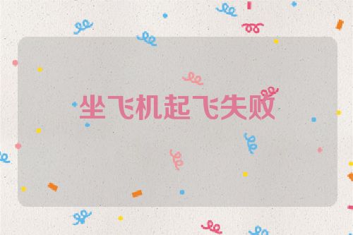 坐飞机起飞失败
