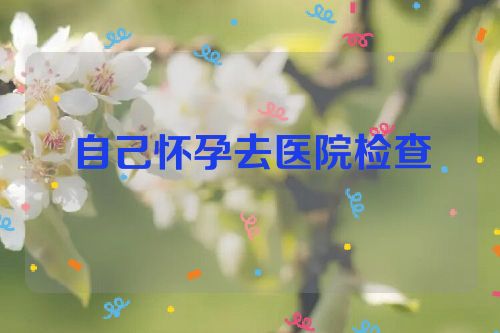 自己怀孕去医院检查
