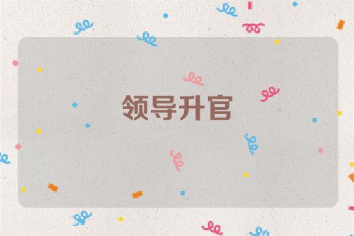 领导升官