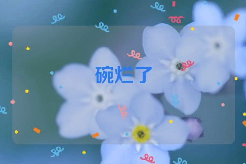 碗烂了