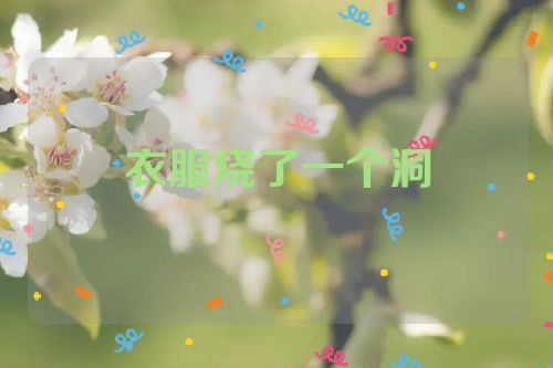 衣服烧了一个洞