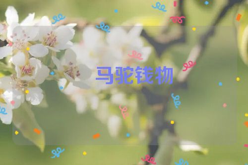 ​马驼钱物