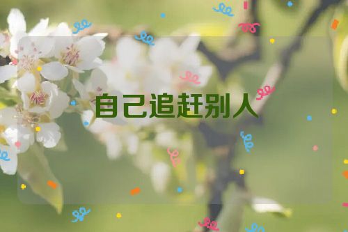 自己追赶别人