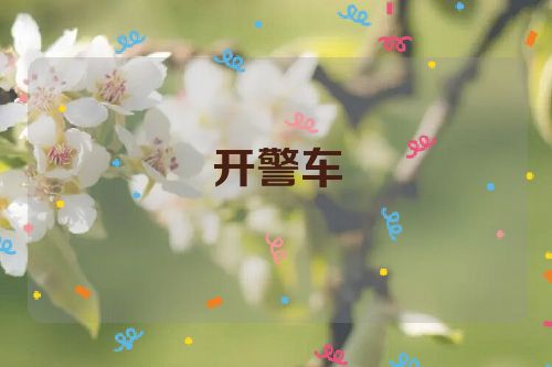 开警车