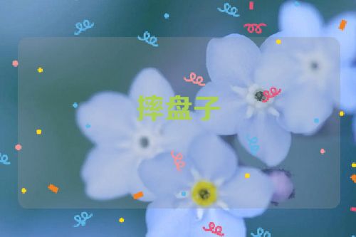 摔盘子