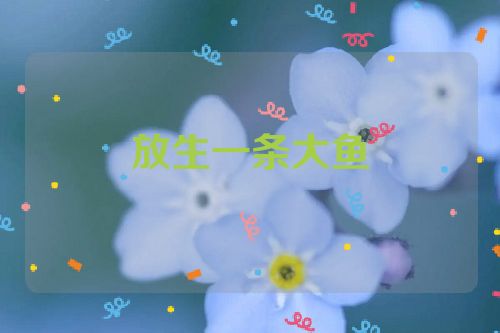放生一条大鱼
