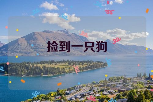 捡到一只狗