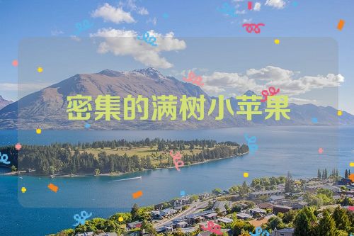 密集的满树小苹果