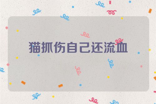 猫抓伤自己还流血