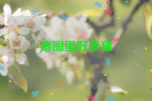猪圈里好多猪