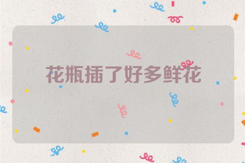 花瓶插了好多鲜花