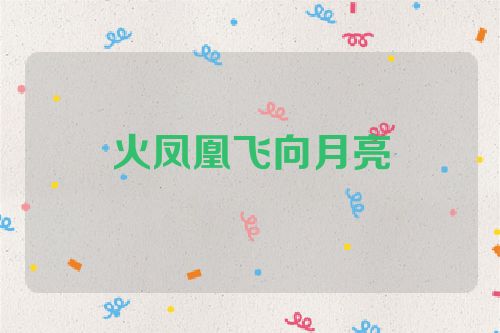 火凤凰飞向月亮