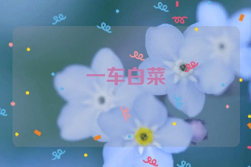 一车白菜