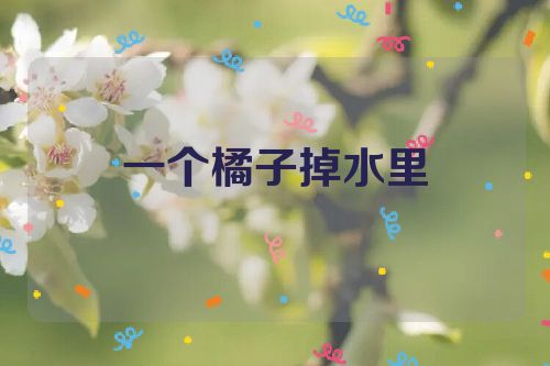 一个橘子掉水里