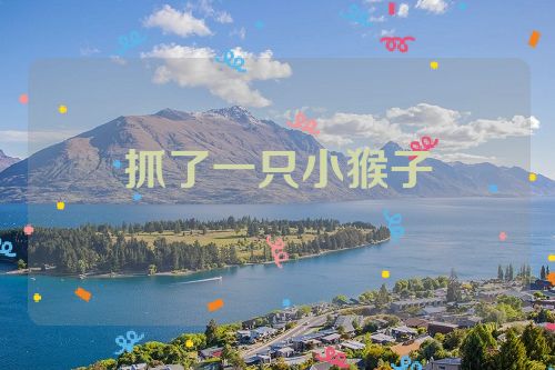 抓了一只小猴子