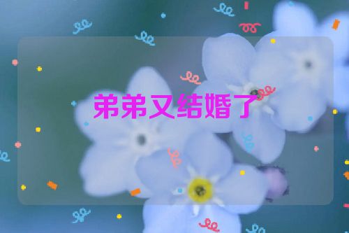 弟弟又结婚了