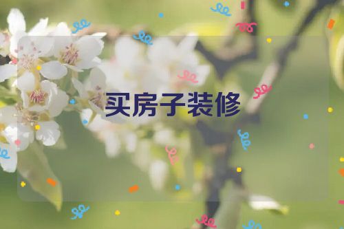 买房子装修