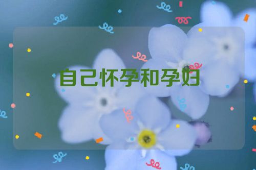 自己怀孕和孕妇