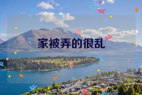 家被弄的很乱
