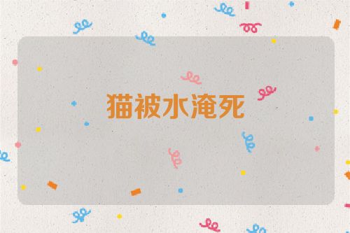 猫被水淹死