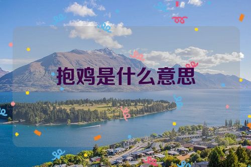 抱鸡是什么意思