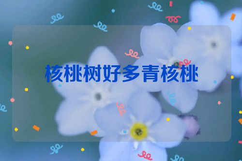 核桃树好多青核桃