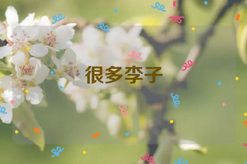 很多李子