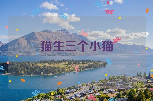 猫生三个小猫