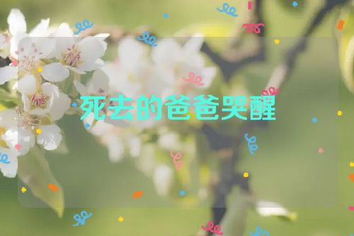 死去的爸爸哭醒