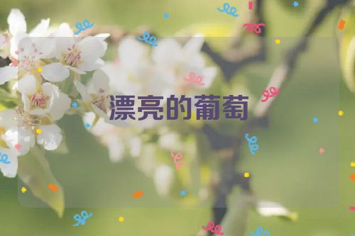 漂亮的葡萄